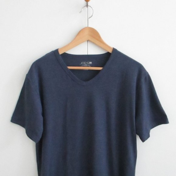Joe's Jeans Tshirt Navy Vneck Size Large - Picture 2 of 9